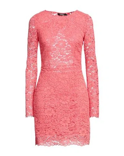 Amen Woman Mini Dress Coral Size 8 Polyamide, Viscose In Red