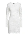 Amen Woman Mini Dress Off White Size 6 Polyamide, Viscose