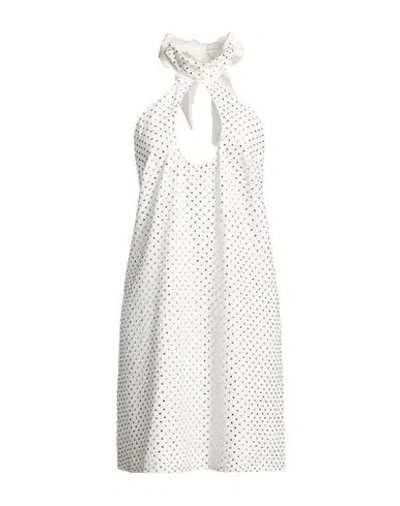Amen Woman Mini Dress White Size 10 Polyester