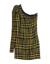 Amen Woman Mini Dress Yellow Size 8 Acrylic, Wool, Polyester In Yellow