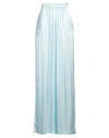 Amen Wide-leg Satin Trousers In Blue