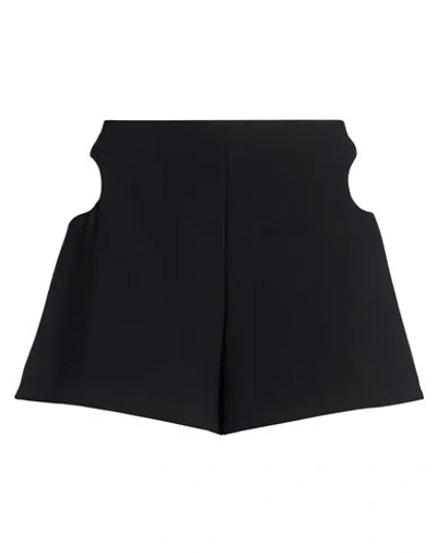 Amen Woman Shorts & Bermuda Shorts Black Size 10 Polyester, Glass