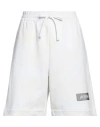 Amen Woman Shorts & Bermuda Shorts Pastel Yellow Size 8 Cotton, Polyester