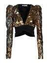 Amen Woman Top Gold Size 8 Polyester, Acetate, Viscose In Gold