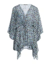 Amen Woman Kaftan Sky Blue Size 12 Viscose In Blue