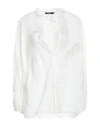 Amen Woman Top White Size 4 Viscose, Polyamide In White