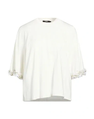 Amen Woman T-shirt Off White Size L Cotton