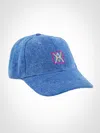 Amendi Pim Denim Cap In Mid Blue