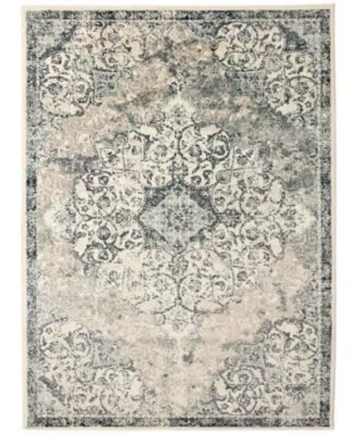 Amer Rugs Allure Antonette Area Rug In Ivory,blue