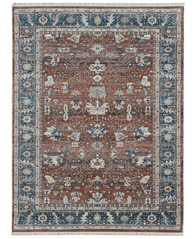 Amer Rugs Arcadia Arc-3 Red/ Navy 7'1" X 10' Area Rug In Multi