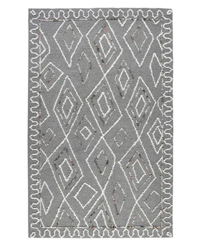 Amer Rugs Berlin Ber7 8'x10' Area Rug In Charcoal