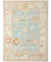 Amer Rugs Bohemian Bhm-3 Aqua And Beige 7'9" X 9'9" Outdoor Area Rug