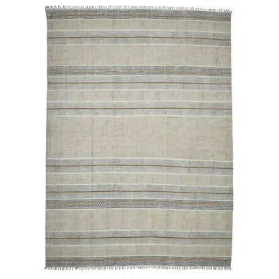 Amer Rugs Briel Handmade Flatweave Cotton Area Rug In Brown;gray