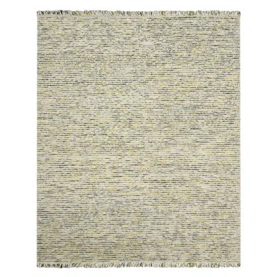 Amer Rugs Cableknit Hand-woven Wool/cotton Gray/brown Area Rug In Green