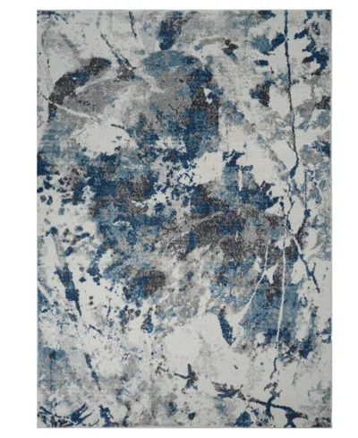 Amer Rugs Clifton Clf1 2'6"x9' Runner Area Rug In Ivory,blue