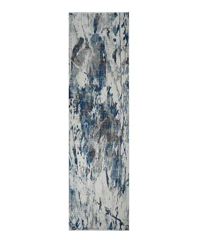 Amer Rugs Clifton Clf1 Runner Area Rug, 2'7 X 9' In Ivory/blue