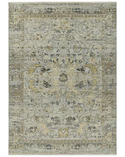 Amer Rugs Craft Classic Bordered Hand-knotted Wool Rug In Green