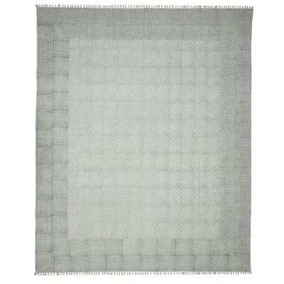 Amer Rugs Dune Estra Blue Flatweave Cotton Area Rug