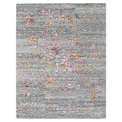 Amer Rugs Essence Abstract Hand-knotted Wool/silk Storm Area Rug In Pink