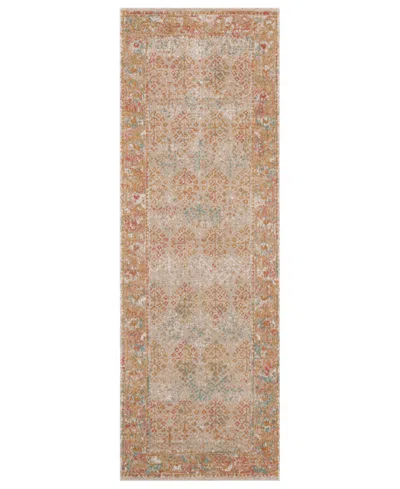 Amer Rugs Eternal Ete-16 Beige/rust 2'7" X 7'6" Runner Rug In Multi