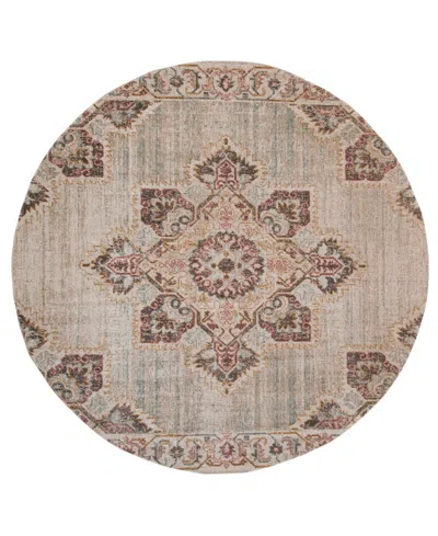 Amer Rugs Eternal Ete-20 Beige/sand 6'7" Round Rug In Brown