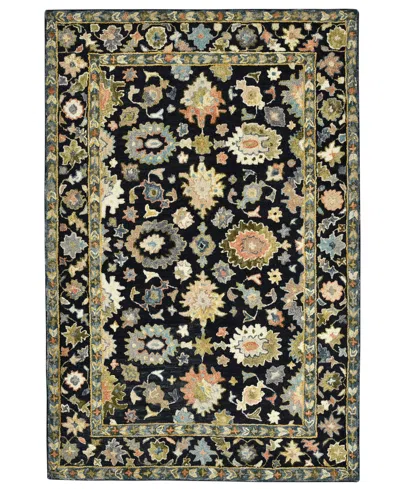 Amer Rugs Jackson Jac2 5'x8' Area Rug In Black