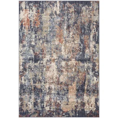 Amer Rugs Jordan Cary Abstract Machine Woven Polypropylene Area Rug In Blue
