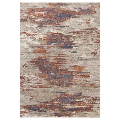 Amer Rugs Jordan Delia Abstract Machine Woven Polypropylene Area Rug In Beige In Neutral