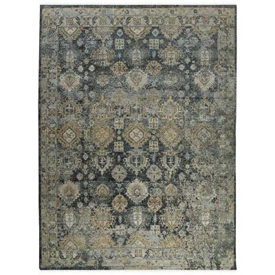 Amer Rugs Oriental Handmade Hand-knotted Area Rug In Blue/gray In Blue;gray