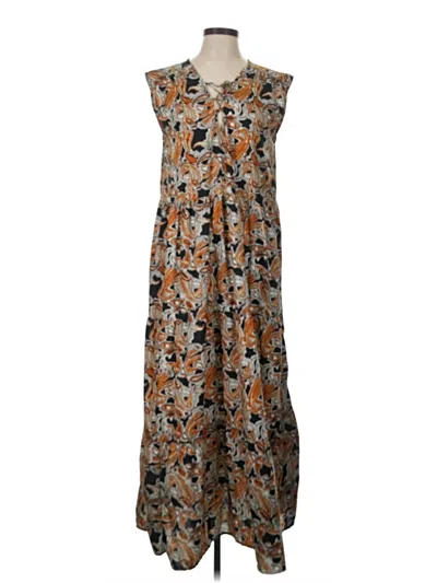 Pre-owned America & Beyond Casual Dress In Brown