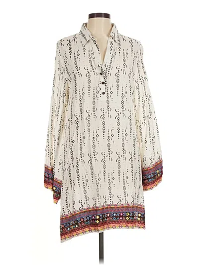 Pre-owned America & Beyond Casual Dress In Ivory