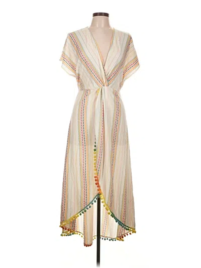 Pre-owned America & Beyond Casual Dress In Ivory