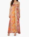 America & Beyond Palm Paisley Maxi Dress In Multi In Multi