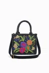America & Beyond Petite Tote With Embellished Crossbody Strap In Granite Tweed