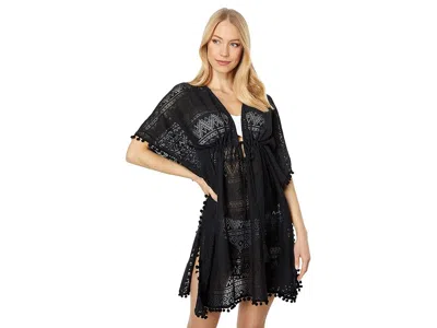 America & Beyond Summer In France Beach Cover-up In Black