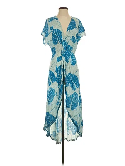 Pre-owned America & Beyond Swimsuit Cover Up In Blue