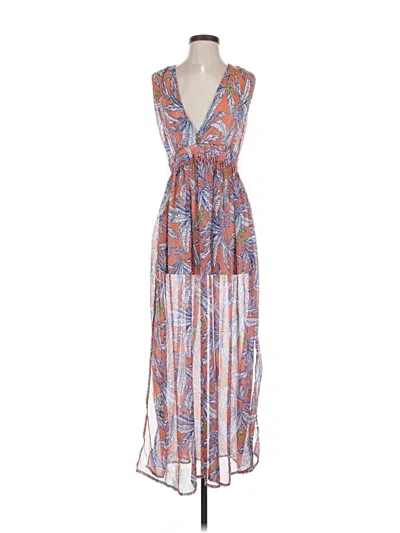 Pre-owned America & Beyond Swimsuit Cover Up In Orange