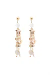 America & Beyond Women's Beach Vibe Shell Earrings In Natural In White
