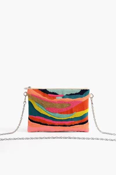 America & Beyond Women's Daphne Embellished Clutch Bag In Multicolor
