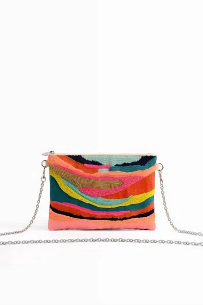 America & Beyond Women's Daphne Embellished Clutch In Multi