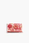 America & Beyond Women's Embellished Convertible Clutch W/ Strap In Petal Pink