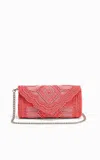 America & Beyond Women's Embellished Evening Clutch Bag In Raspberry Royale In Multi