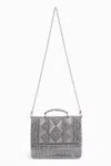 America & Beyond Women's Fog Embellished Satchel In Grey/lavender In Multi