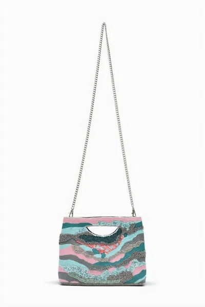 America & Beyond Women's Jersey Shore Bag In Teal In Blue