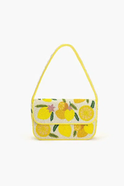 America & Beyond Women's Make Lemonade Shoulder Bag In Bright And Butter Yellow