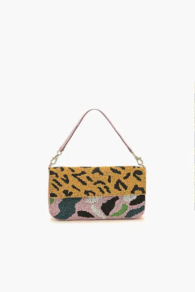 America & Beyond Women's Mixed Animal Beaded Shoulder Bag In Multi