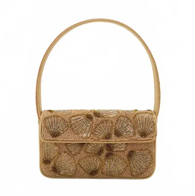 America & Beyond Women's Shell Artisan Shoulder Bag In Gold