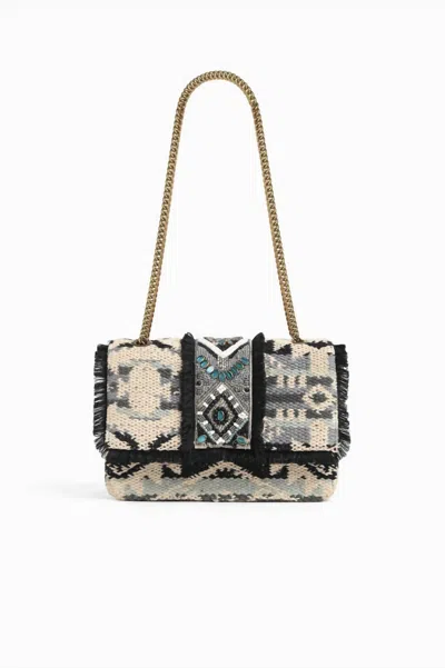 America & Beyond Women's Southwest Stone Bag In Beige In Sand