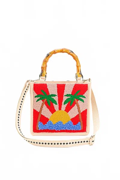 America & Beyond Women's Tropic Like It's Hot Embellished Handbag In Multi