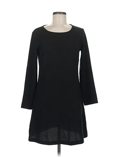 Pre-owned American Apparel 3/4 Sleeve Top Black Boatneck Tops